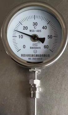 萬向型雙金屬溫度計(jì)，WSS-485/585,1.5級(jí)，0-500℃