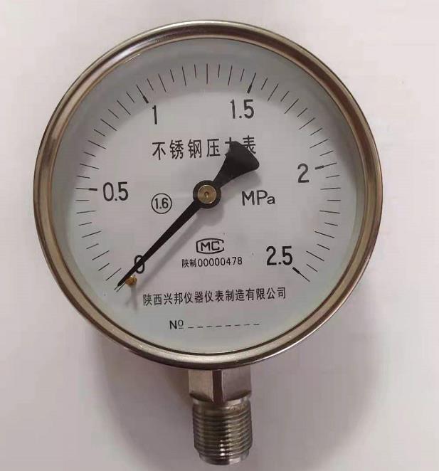 不銹鋼壓力表，YTF-60/100/150,1.0級,1.6級，-0.1-0-100MPA