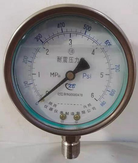 不銹鋼耐震壓力表，YTFN-60/100/150,Y-60BFZ/100BFZ/150BFZ，2.5級(jí)，1.6級(jí)